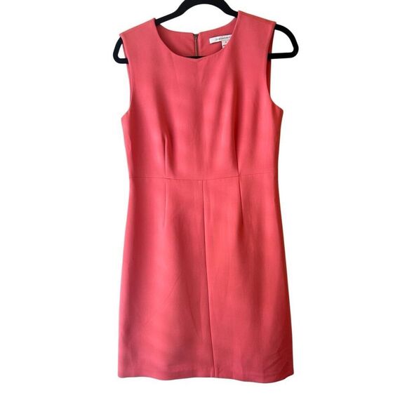 Diane Von Furstenburg Carrie Dress in coral pink sz 6 Barbiecore formal party cl - Picture 3 of 9